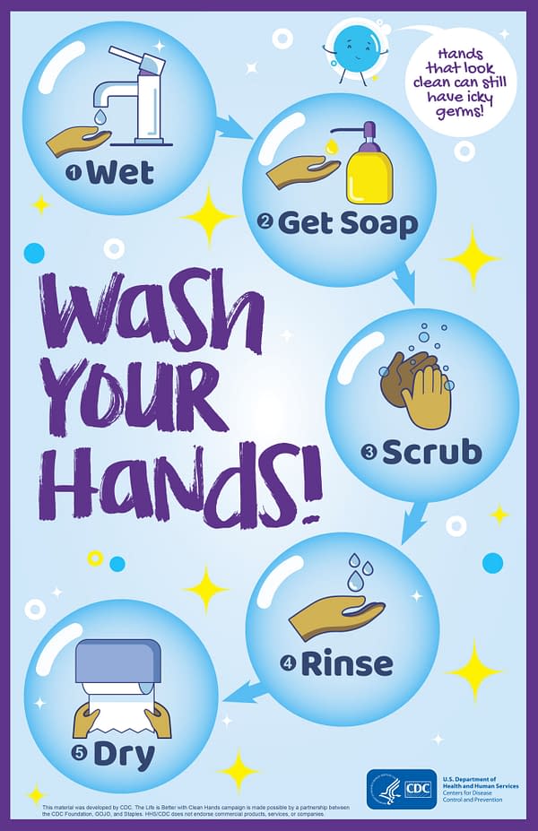 Wash Your Hands! Comics to Fight the Spread of Coronavirus