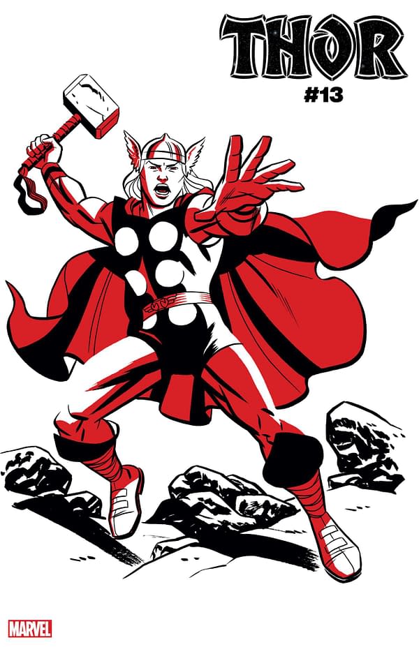 THOR #13 TWO-TONE VARIANT COVER by MICHAEL CHO