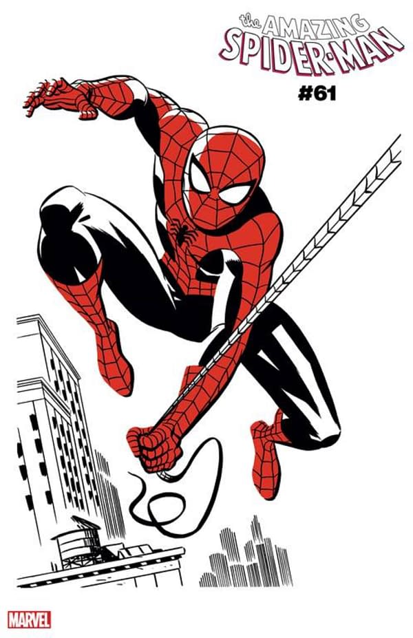 AMAZING SPIDER-MAN #61 TWO-TONE VARIANT COVER by MICHAEL CHO