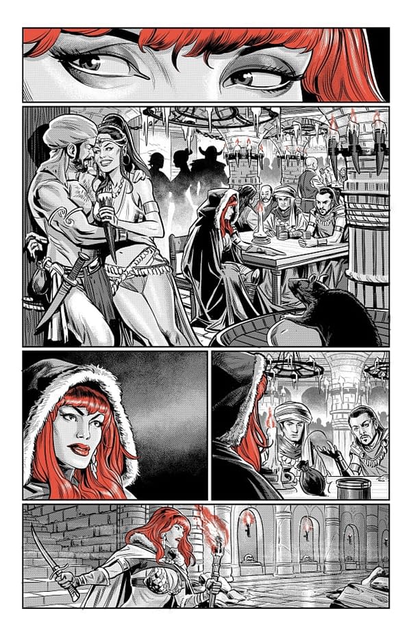 Dynamite Jumps On The Black, White &#038; Red Bandwagon With Red Sonja