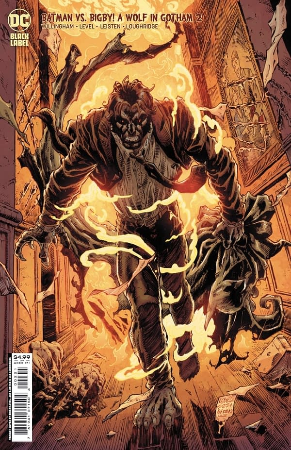 Cover image for BATMAN VS BIGBY A WOLF IN GOTHAM #2 (OF 6) CVR B BRIAN LEVEL & JAY LEISTEN CARD STOCK VAR (MR)