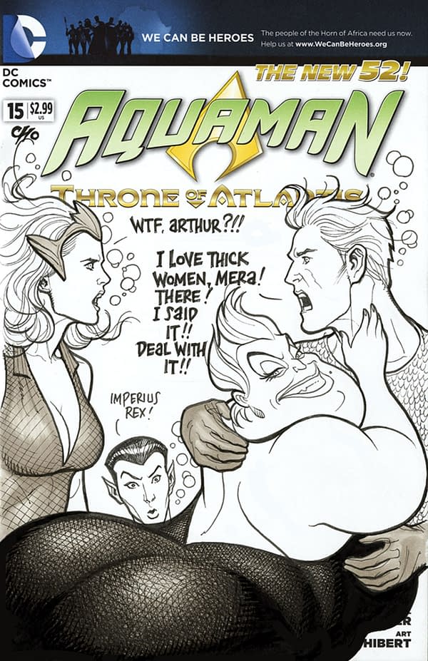 Frank Cho's Sketch Covers From Batltimore Comic Con