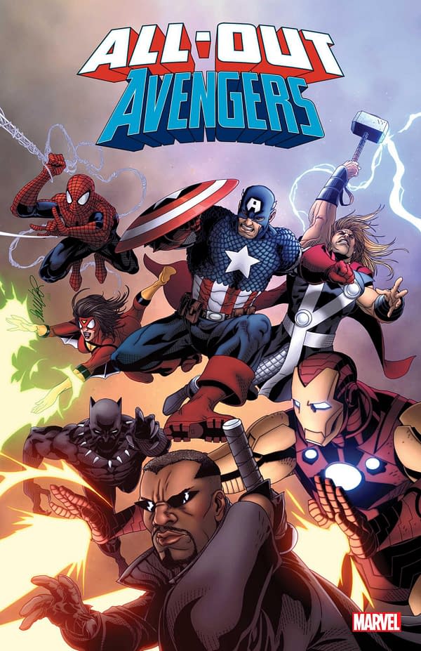 Cover image for ALL-OUT AVENGERS 1 LARROCA VARIANT