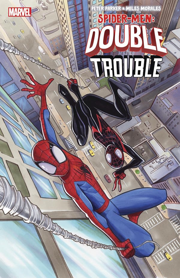 Cover image for PETER PARKER & MILES MORALES: SPIDER-MEN DOUBLE TROUBLE 1 ZULLO VARIANT