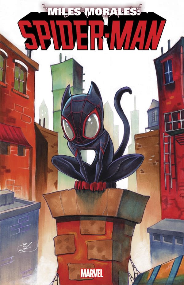 Cover image for MILES MORALES: SPIDER-MAN 1 ZULLO CAT VARIANT