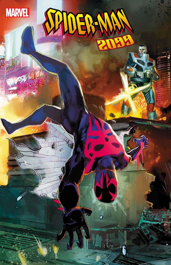 Cover image for SPIDER-MAN 2099: DARK GENESIS 4 ROD REIS CONNECTING VARIANT