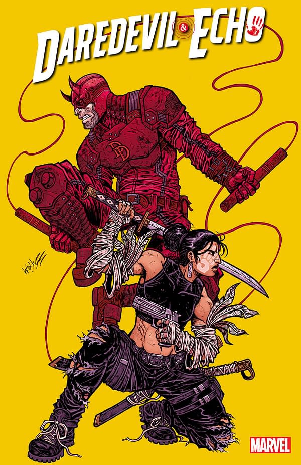 Cover image for DAREDEVIL & ECHO 3 MARIA WOLF VARIANT