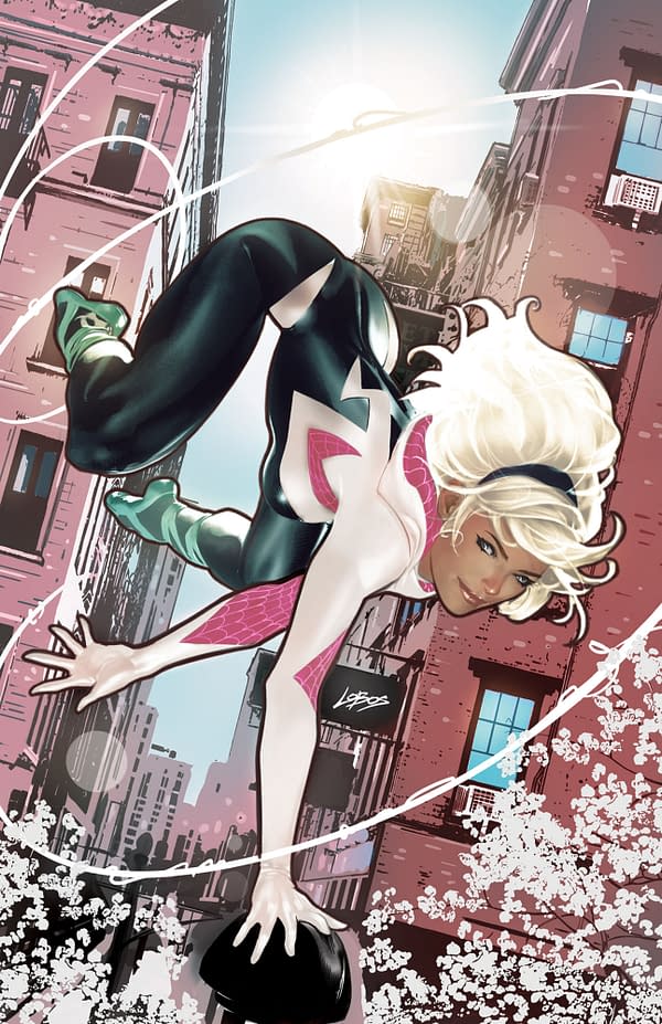 Cover image for SPIDER-GWEN: THE GHOST-SPIDER #3 PABLO VILLALOBOS VIRGIN VARIANT [DPWX]