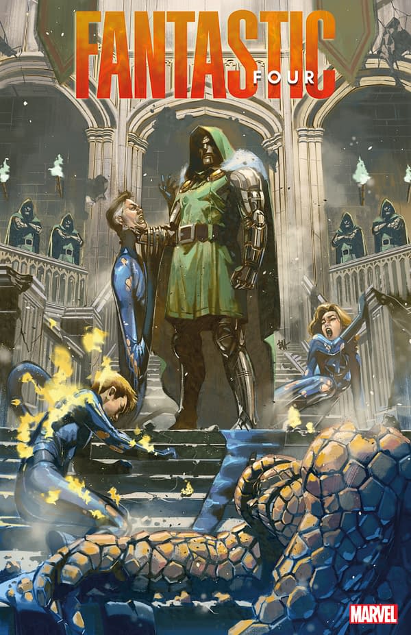 Cover image for FANTASTIC FOUR #26 BEN HARVEY DOOM VARIANT