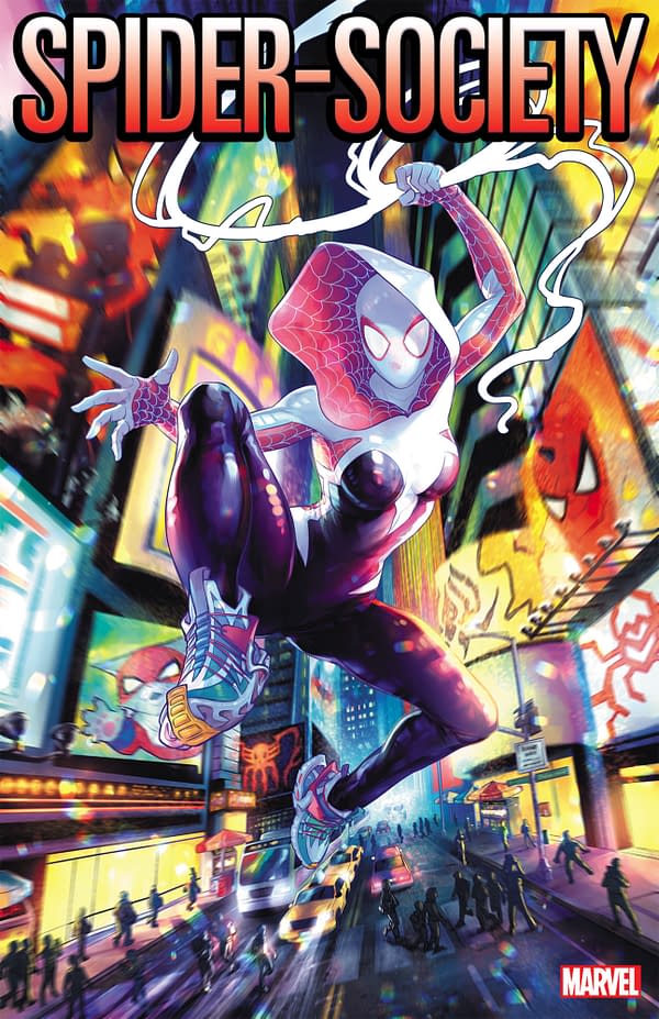 Cover image for SPIDER-SOCIETY #3 MEGHAN HETRICK SPIDER-GWEN VARIANT