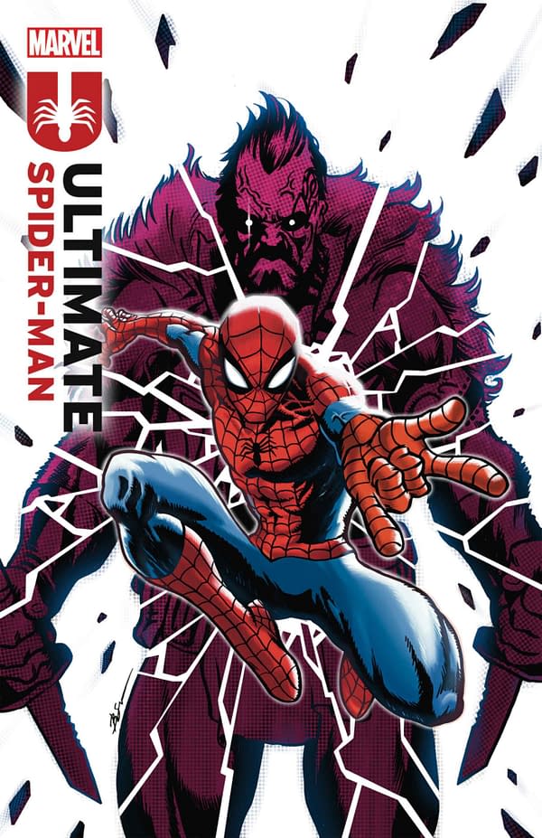 Cover image for ULTIMATE SPIDER-MAN #13 BEN SU ULTIMATE ONE YEAR IN FOIL VARIANT