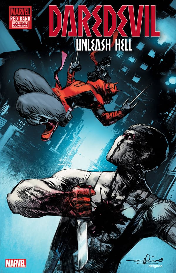 Cover image for DAREDEVIL: UNLEASH HELL - RED BAND #2 GERARDO ZAFFINO VARIANT [POLYBAGGED]