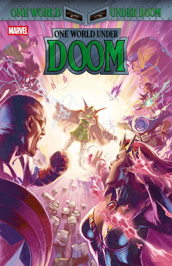 Cover image for ONE WORLD UNDER DOOM #3 BEN HARVEY COVER