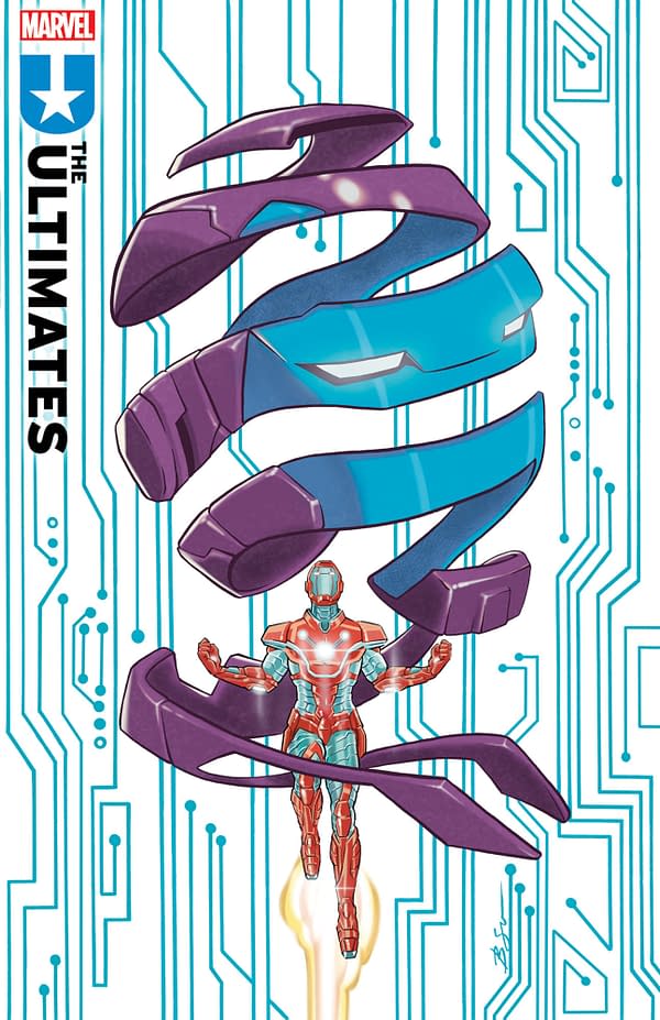 Cover image for ULTIMATES #13 BENJAMIN SU ULTIMATE ONE YEAR IN FOIL VARIANT