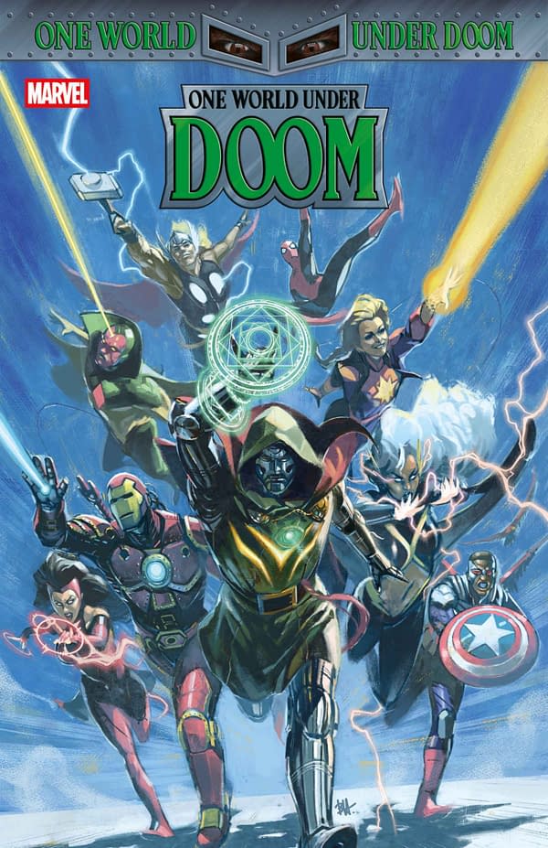 Cover image for ONE WORLD UNDER DOOM #5 BEN HARVEY COVER