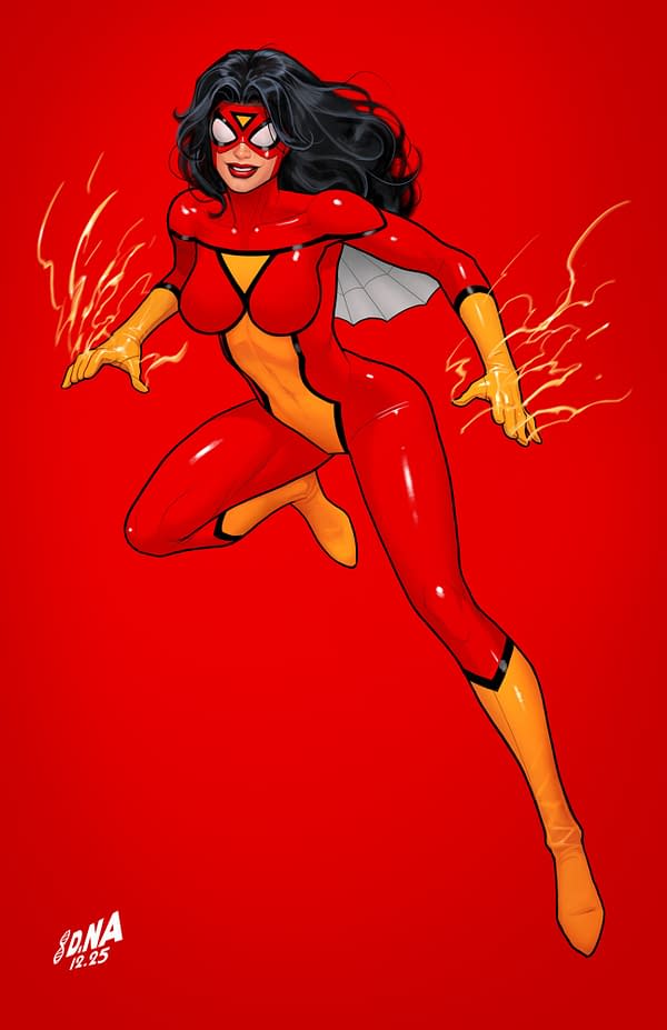 Cover image for AMAZING SPIDER-MAN #22 DAVID NAKAYAMA COLOR BLOCK RED VIRGIN VARIANT