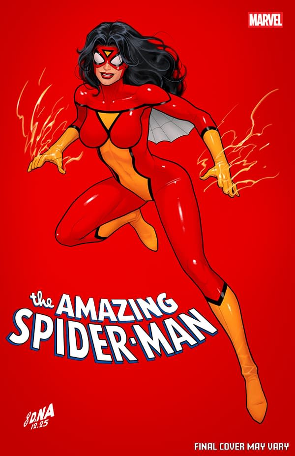 Cover image for AMAZING SPIDER-MAN #22 DAVID NAKAYAMA COLOR BLOCK RED VARIANT