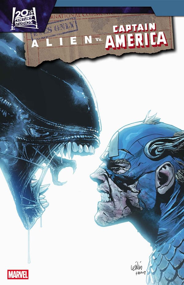 Cover image for ALIEN VS. CAPTAIN AMERICA #4 LEINIL YU COVER