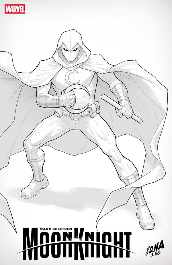 Cover image for MARC SPECTOR: MOON KNIGHT #3 DAVID NAKAYAMA COLOR BLOCK WHITE VARIANT