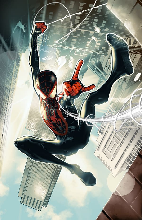 Cover image for MILES MORALES: SPIDER-MAN #1 PABLO VILLALOBOS VIRGIN VARIANT