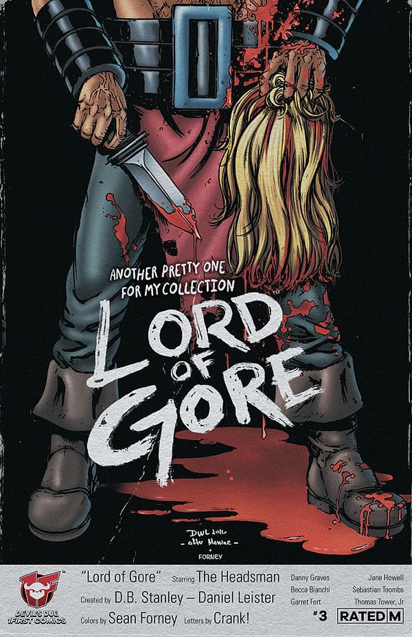 Lord of Gore #3 cover by Daniel Leister