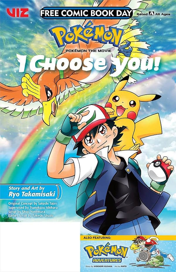 Pokemon: The Movie, I Choose You, Previewed For Free Comic Book Day 2019