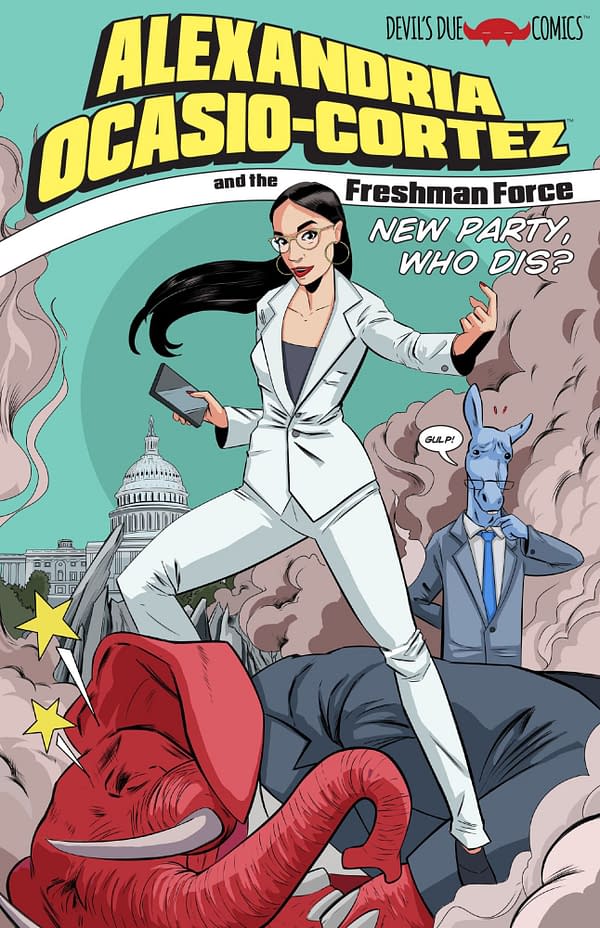 'Make America Empathetic Again' - Preview and Exclusive Covers of Alexandria Ocasio-Cortez And The Freshmen Force #1
