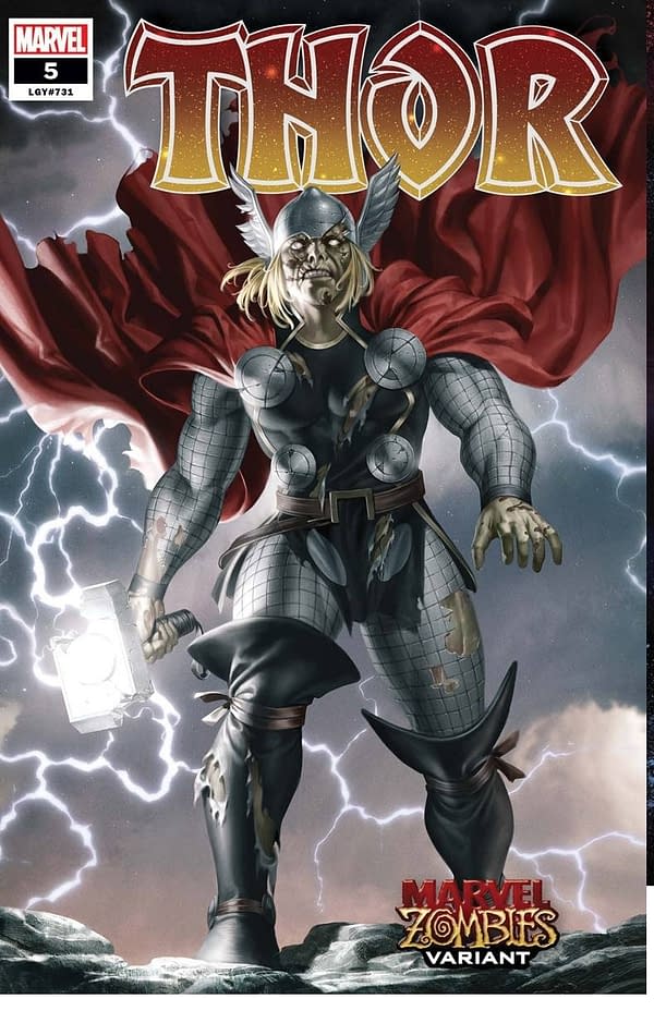 Thor #5 Zombie Variant Cover