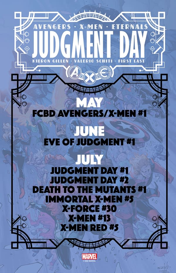 Marvel July 2022 Solicits For X-Men, Avengers, Eternals, Judgment Day