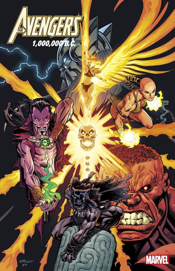 Cover image for AVENGERS 1,000,000 BC #1 ED MCGUINNESS COVER