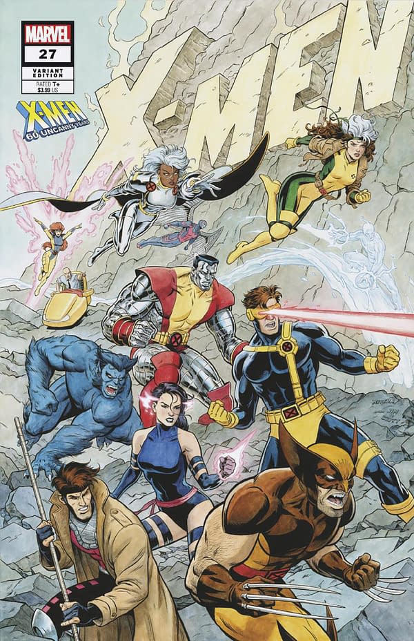 Cover image for X-MEN 27 PAOLO RIVERA X-MEN 60TH VARIANT [FALL]