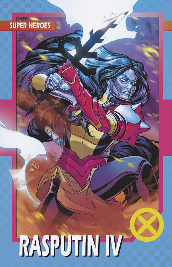 Cover image for X-MEN 27 RUSSELL DAUTERMAN TRADING CARD VARIANT [FALL]