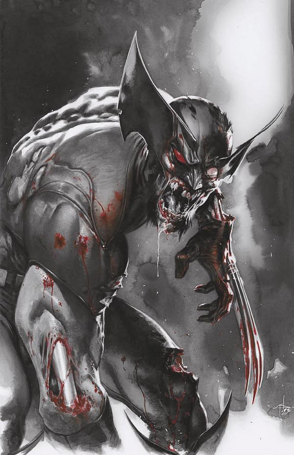Cover image for MARVEL ZOMBIES: BLACK, WHITE & BLOOD 1 GABRIELE DELL'OTTO VIRGIN VARIANT