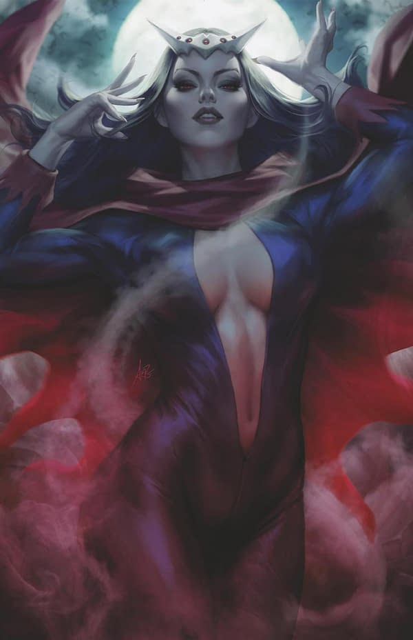 Cover image for WHAT IF...? DARK: TOMB OF DRACULA 1 ARTGERM VIRGIN VARIANT