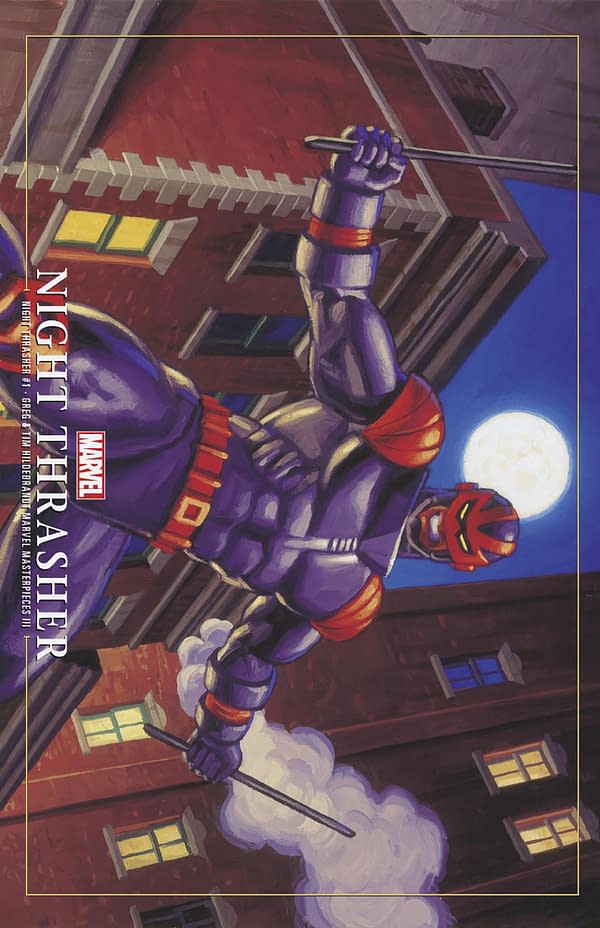 Cover image for NIGHT THRASHER 1 GREG AND TIM HILDEBRANDT NIGHT THRASHER MARVEL MASTERPIECES III VARIANT