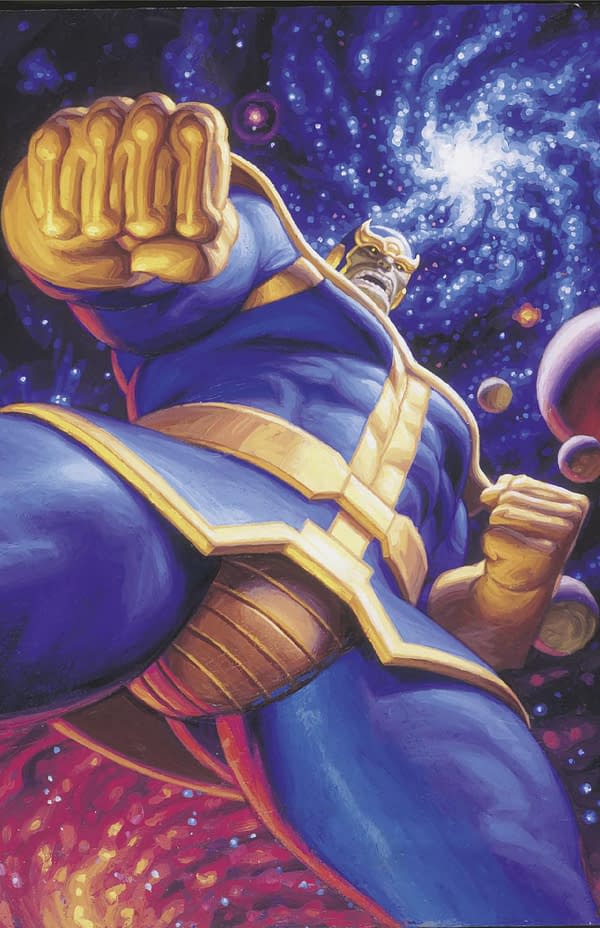 Cover image for THANOS #4 GREG AND TIM HILDEBRANDT THANOS MARVEL MASTERPIECES III VIRGIN VARIANT