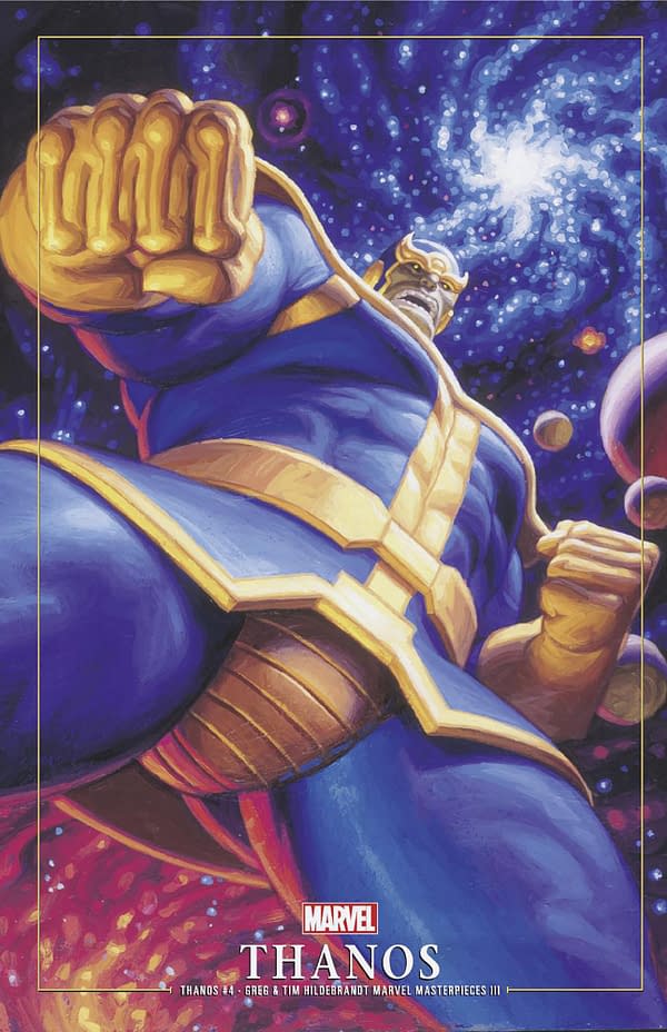 Cover image for THANOS #4 GREG AND TIM HILDEBRANDT THANOS MARVEL MASTERPIECES III VARIANT