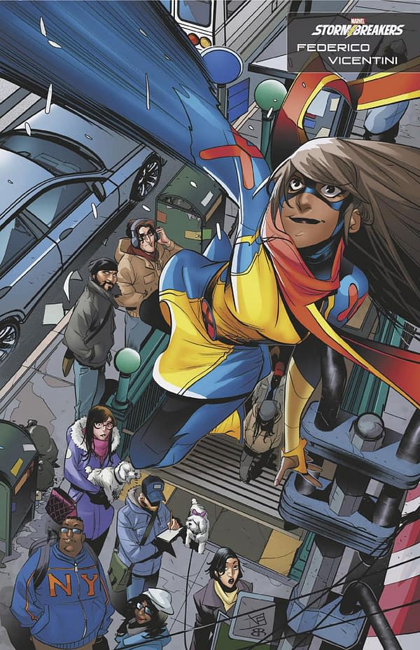 Cover image for MS. MARVEL: MUTANT MENACE #1 FEDERICO VICENTINI STORMBREAKERS VARIANT