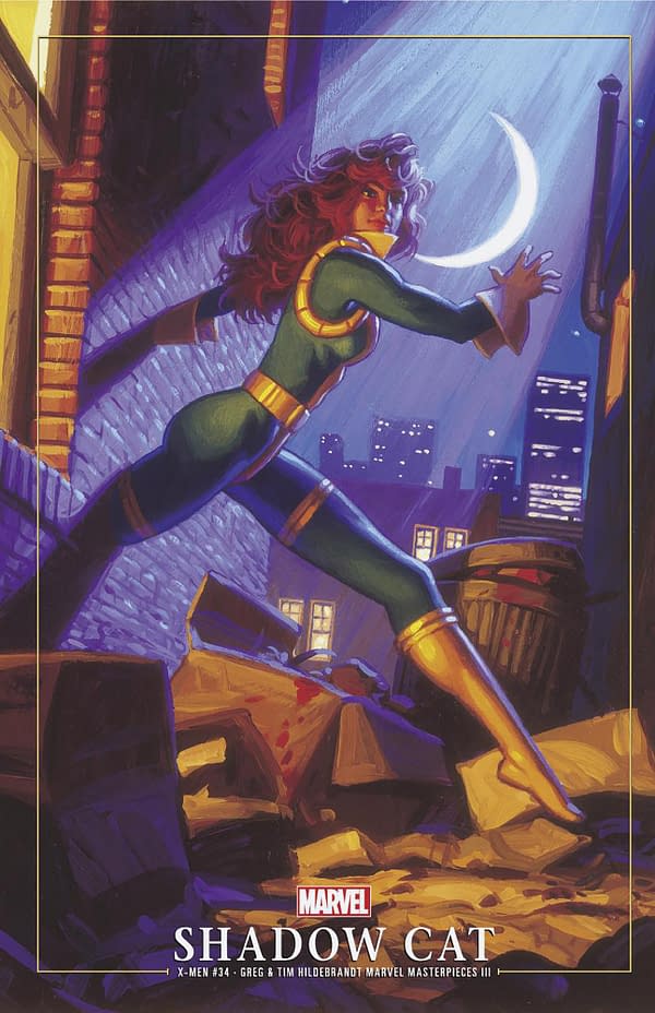 Cover image for X-MEN #34 GREG AND TIM HILDEBRANDT SHADOWCAT MARVEL MASTERPIECES III VARIANT [FH X]