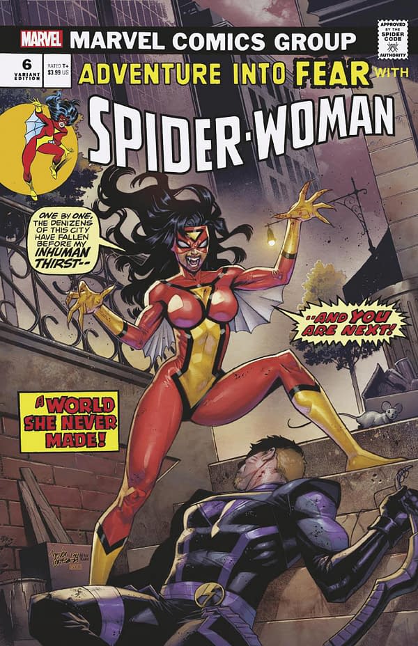 Cover image for SPIDER-WOMAN #6 BELEN ORTEGA VAMPIRE VARIANT