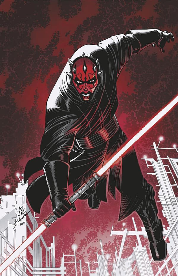 Cover image for STAR WARS: DARTH MAUL - BLACK, WHITE & RED #3 JOHN ROMITA JR. VIRGIN VARIANT