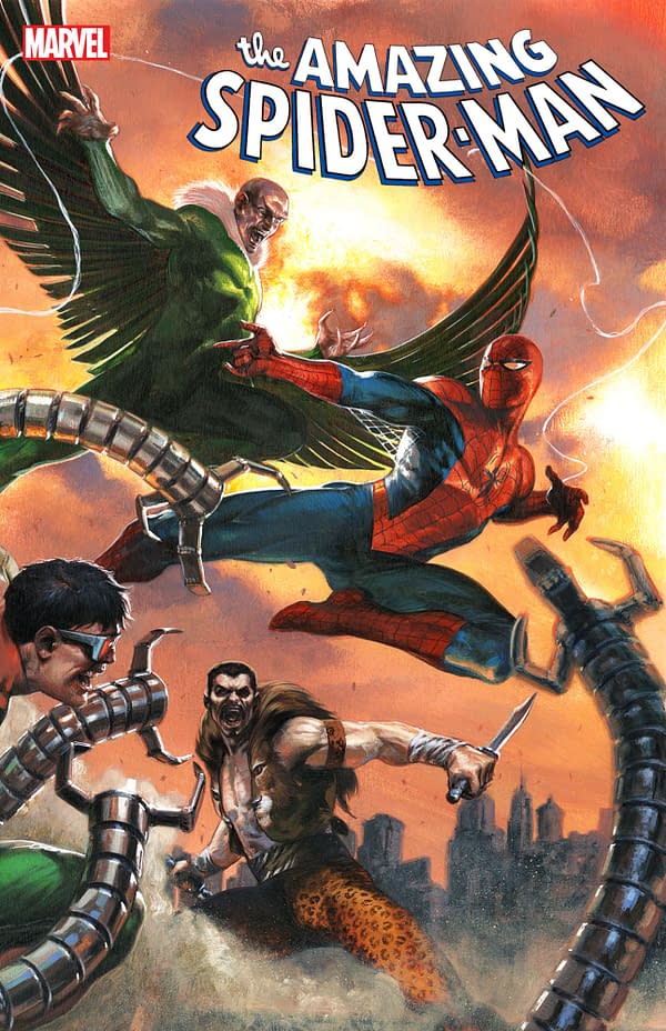 Cover image for AMAZING SPIDER-MAN #54 GABRIELE DELL'OTTO CONNECTING VARIANT