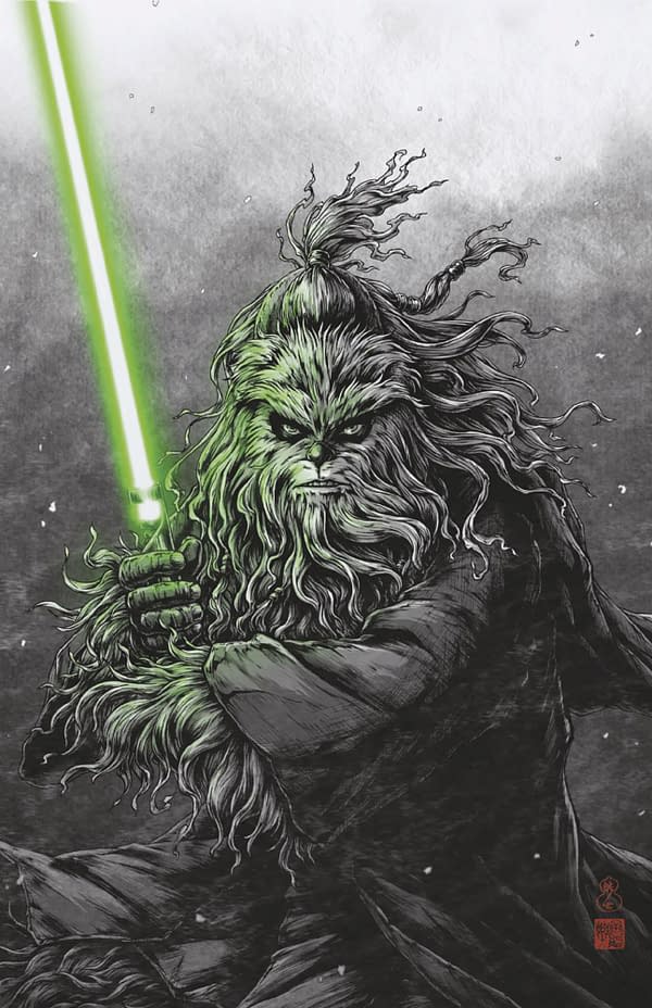 Cover image for STAR WARS: THE ACOLYTE - KELNACCA #1 TAKASHI OKAZAKI VIRGIN VARIANT