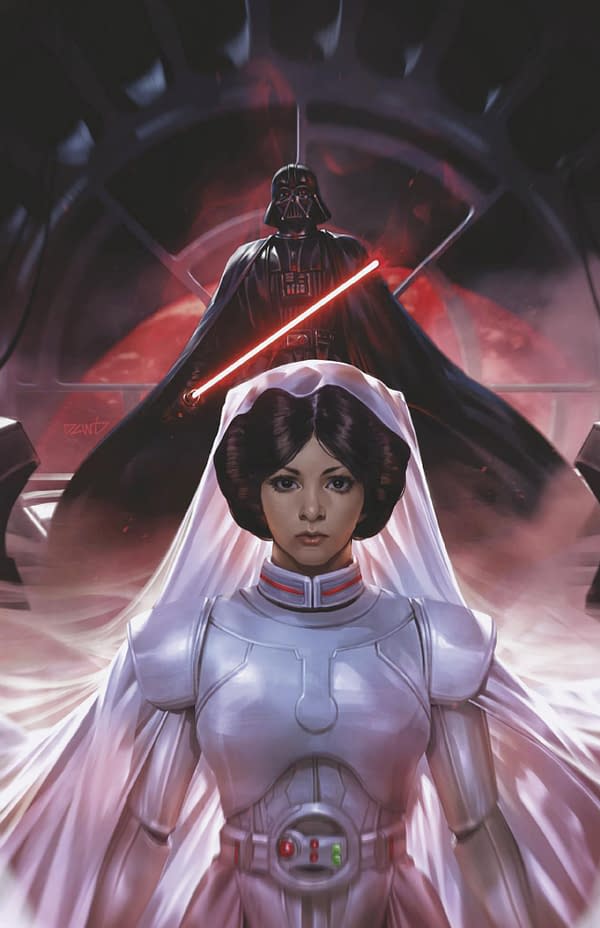 Cover image for STAR WARS: DARTH VADER #50 DERRICK CHEW LEIA VIRGIN VARIANT