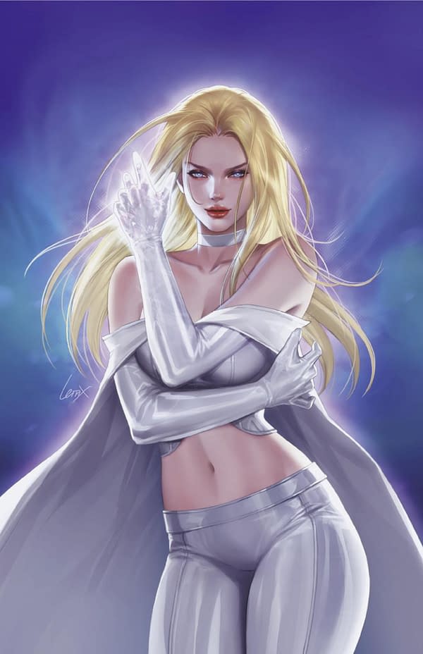 Cover image for EXCEPTIONAL X-MEN #6 LEIRIX EMMA FROST VIRGIN VARIANT