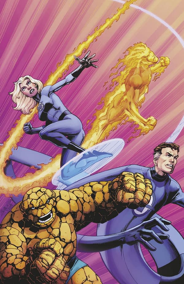 Cover image for FANTASTIC FOUR FANFARE #1 MARK BAGLEY VIRGIN VARIANT