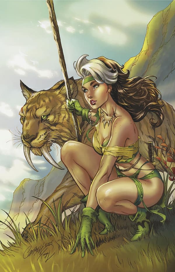 Cover image for ROGUE: THE SAVAGE LAND #5 J. SCOTT CAMPBELL VIRGIN VARIANT