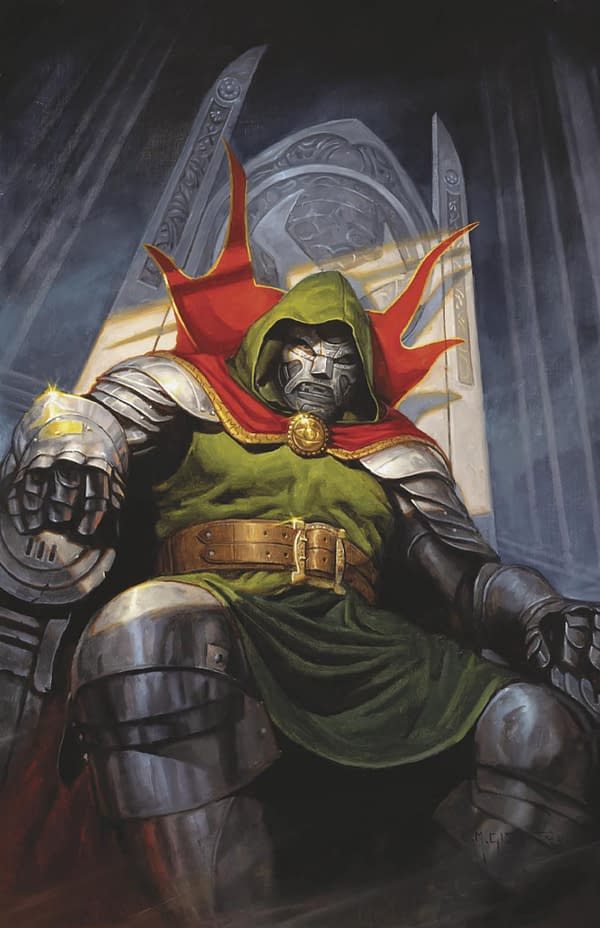 Cover image for ONE WORLD UNDER DOOM #5 E.M. GIST VIRGIN VARIANT
