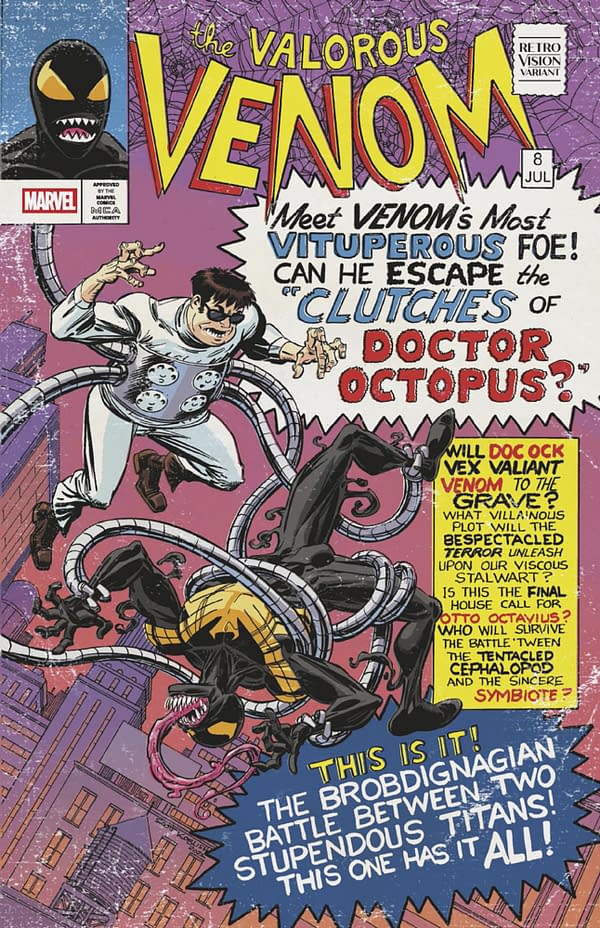 Cover image for ALL-NEW VENOM #8 SCOTT KOBLISH RETROVISION VARIANT