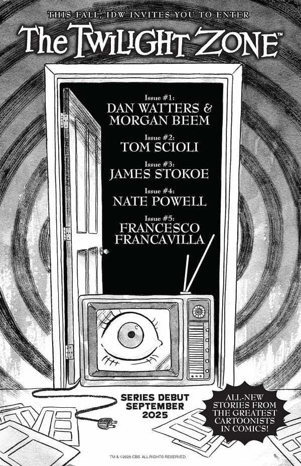 TOLDDJA: Dan Watters Joins Morgan Beem on IDW's The Twilight Zone